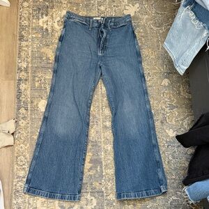 MADEWELL 11” high rise flare Blue Wide-Leg Jeans